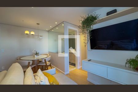 Sala de apartamento para alugar com 2 quartos, 58m² em Chácara Santo Antônio (zona Sul), São Paulo