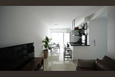 Sala de apartamento à venda com 2 quartos, 63m² em Jardim, Santo André