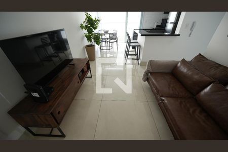 Sala de apartamento à venda com 2 quartos, 63m² em Jardim, Santo André