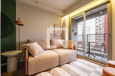 Sala/Cozinha de apartamento para alugar com 1 quarto, 45m² em Pinheiros, São Paulo