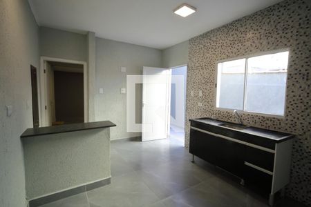 Sala/Cozinha  de casa para alugar com 1 quarto, 45m² em Jardim Maria Cecilia, São Bernardo do Campo