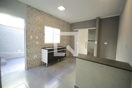 Sala/Cozinha  de casa para alugar com 1 quarto, 45m² em Jardim Maria Cecilia, São Bernardo do Campo
