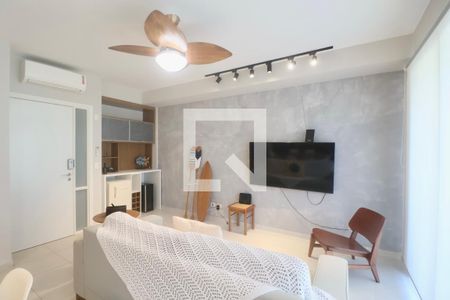 Sala de apartamento para alugar com 2 quartos, 80m² em Tortuga, Guarujá
