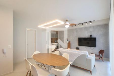 Sala de apartamento para alugar com 2 quartos, 80m² em Tortuga, Guarujá