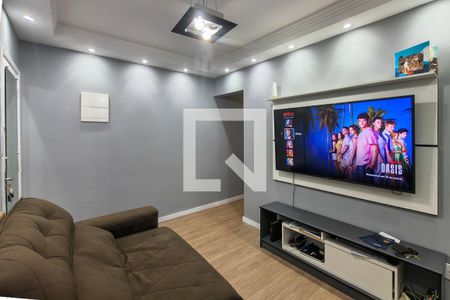 Sala de apartamento para alugar com 1 quarto, 42m² em Boqueirão, Praia Grande