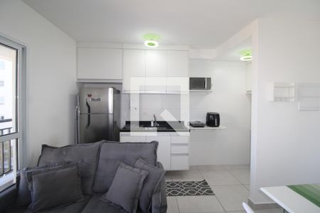 Sala / Cozinha de apartamento para alugar com 1 quarto, 29m² em Vila Pauliceia, São Paulo