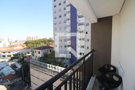 Sala / Cozinha - Varanda de apartamento para alugar com 1 quarto, 29m² em Vila Pauliceia, São Paulo