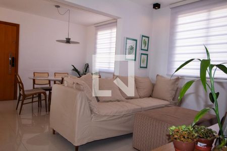 Sala de estar de apartamento à venda com 2 quartos, 65m² em Nova Granada, Belo Horizonte
