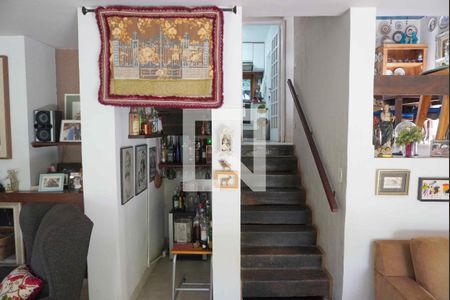 Detalhe Sala de casa de condomínio à venda com 2 quartos, 320m² em Residencial Tres (alphaville), Santana de Parnaíba