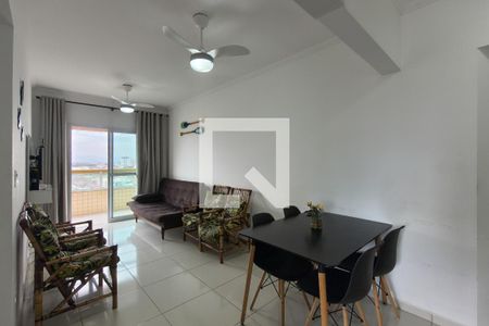 Sala de apartamento para alugar com 1 quarto, 52m² em Vila Caiçara, Praia Grande