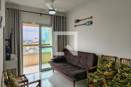 Sala de apartamento para alugar com 1 quarto, 52m² em Vila Caiçara, Praia Grande