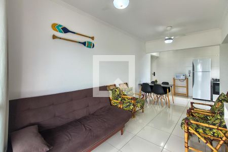 Sala de apartamento para alugar com 1 quarto, 52m² em Vila Caiçara, Praia Grande