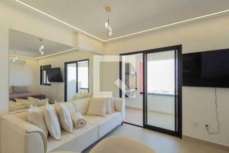 Sala  de apartamento para alugar com 1 quarto, 47m² em Parque Campolim, Sorocaba