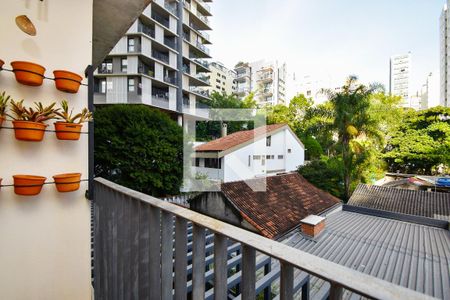 varanda quarto de kitnet/studio à venda com 1 quarto, 33m² em Jardim das Bandeiras, São Paulo