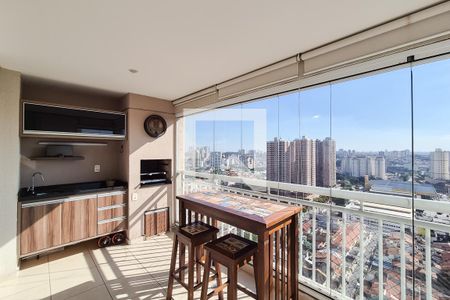 Varanda gourmet de apartamento à venda com 3 quartos, 128m² em Nova Petrópolis, São Bernardo do Campo
