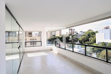 Varanda da Sala de apartamento à venda com 4 quartos, 182m² em Centro, Belo Horizonte