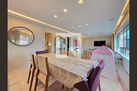 Sala  de apartamento à venda com 3 quartos, 128m² em Lourdes, Belo Horizonte