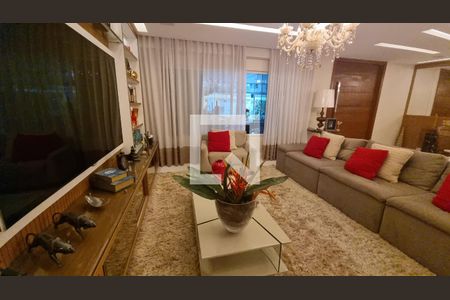Sala  de casa de condomínio à venda com 4 quartos, 450m² em Barra da Tijuca, Rio de Janeiro