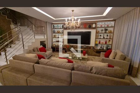 Sala de casa de condomínio à venda com 4 quartos, 450m² em Barra da Tijuca, Rio de Janeiro