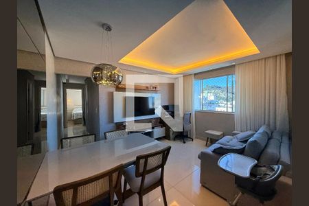 Sala de apartamento à venda com 2 quartos, 60m² em Buritis, Belo Horizonte