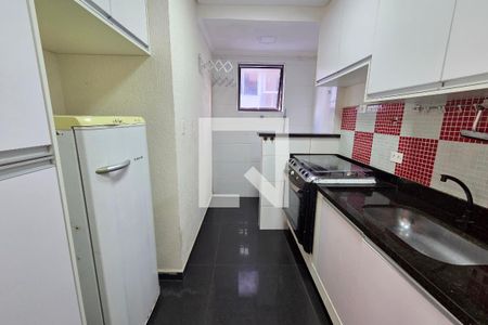 Cozinha de apartamento para alugar com 2 quartos, 65m² em Vila Caiçara, Praia Grande