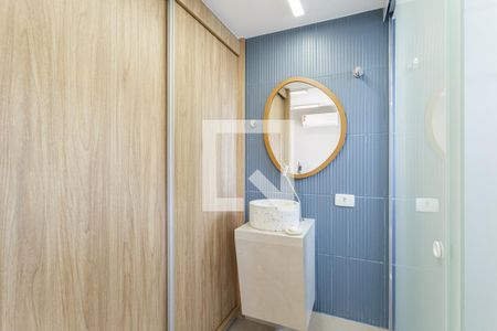 Banheiro de kitnet/studio para alugar com 1 quarto, 30m² em Moema, São Paulo