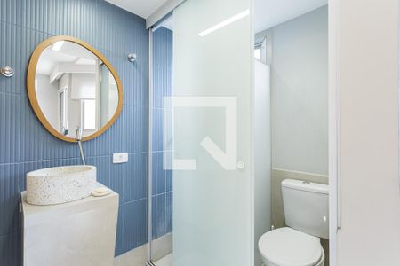 Banheiro de kitnet/studio para alugar com 1 quarto, 30m² em Moema, São Paulo