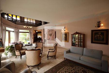 Sala de estar com lareira de casa de condomínio para alugar com 4 quartos, 853m² em Jardim Petropolis, São Paulo