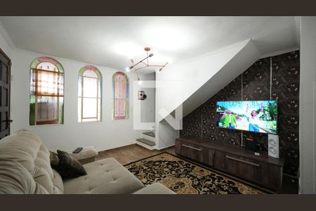 Sala de casa à venda com 3 quartos, 212m² em Vila Camilópolis, Santo André