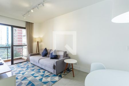 Sala de apartamento para alugar com 1 quarto, 45m² em Itaim Bibi, São Paulo