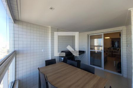 Sacada  de apartamento para alugar com 3 quartos, 98m² em Aviação, Praia Grande