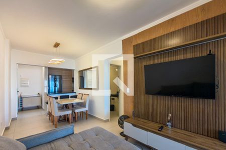 Sala de apartamento para alugar com 3 quartos, 98m² em Aviação, Praia Grande