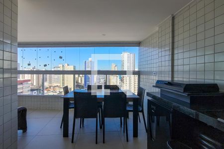 Sacada  de apartamento para alugar com 3 quartos, 98m² em Aviação, Praia Grande
