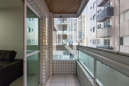 Sacada  de apartamento para alugar com 1 quarto, 46m² em Cidade Ocian, Praia Grande