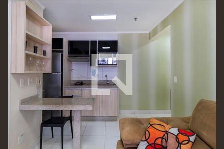 Sala de apartamento para alugar com 1 quarto, 41m² em Jardim Goiás, Goiânia