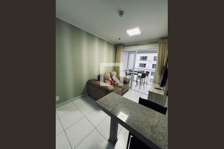Sala de apartamento para alugar com 1 quarto, 41m² em Jardim Goiás, Goiânia