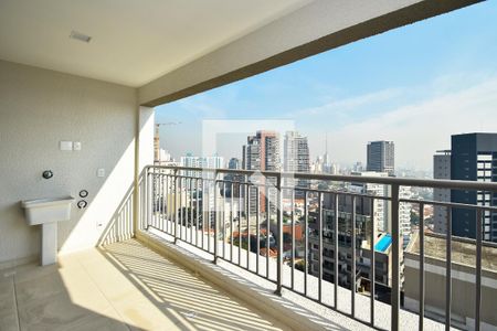 varanda Sala quarto e lavanderia de apartamento à venda com 1 quarto, 36m² em Pompeia, São Paulo