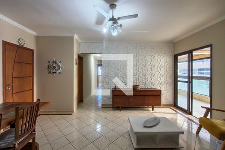 Sala de apartamento para alugar com 3 quartos, 107m² em Aviação, Praia Grande