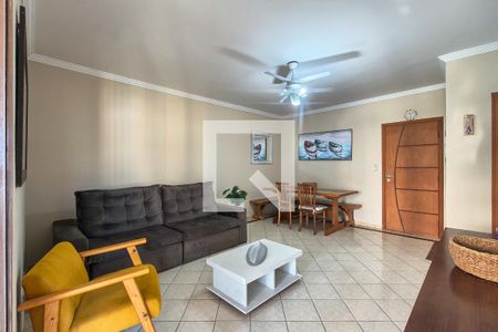 Sala de apartamento para alugar com 3 quartos, 107m² em Aviação, Praia Grande
