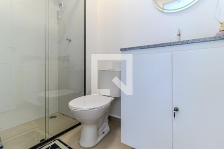 Banheiro de kitnet/studio para alugar com 1 quarto, 25m² em Campos Elíseos, São Paulo