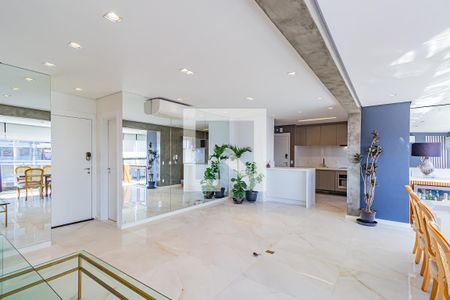 Sala/Cozinha de apartamento para alugar com 2 quartos, 100m² em Campo Belo, São Paulo