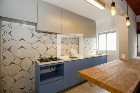 Sala e Cozinha de apartamento para alugar com 1 quarto, 35m² em Pinheiros, São Paulo