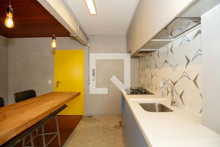 Sala e Cozinha de apartamento para alugar com 1 quarto, 35m² em Pinheiros, São Paulo