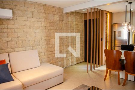 Sala de apartamento para alugar com 2 quartos, 55m² em Jardim Goiás, Goiânia
