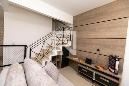 SALA DE TV de casa de condomínio para alugar com 3 quartos, 102m² em Fazenda Santa Cândida, Campinas
