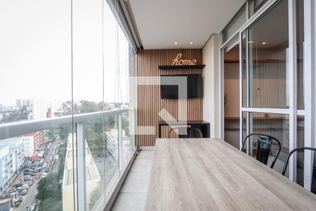 Varanda de kitnet/studio para alugar com 1 quarto, 35m² em Real Parque, São Paulo