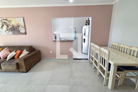 Sala de apartamento para alugar com 1 quarto, 52m² em Vila Tupi, Praia Grande