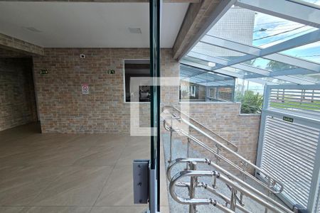Fachada e portaria de apartamento para alugar com 2 quartos, 88m² em Vila Caiçara, Praia Grande