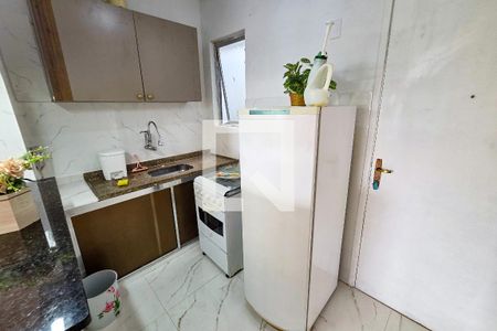 Sala/cozinha de kitnet/studio para alugar com 1 quarto, 32m² em Nova Mirim, Praia Grande