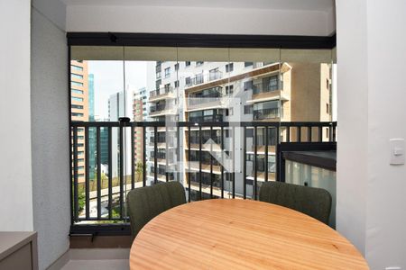 varanda Sala de jantar de kitnet/studio para alugar com 1 quarto, 27m² em Pinheiros, São Paulo
